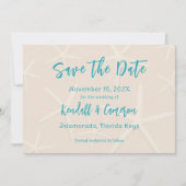 Zee sterren Starfish Bespaar de data Kaart (Voorkant)