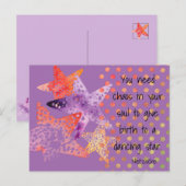 Zee sterren, sterren en Stippen - zeezijde Briefkaart (Voorkant / Achterkant)