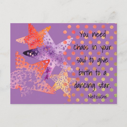 Zee sterren, sterren en Stippen - zeezijde Briefkaart (Voorkant)