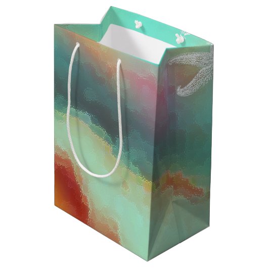 Zee sterren Weddenschap Dank je berichtpapier Gift Medium Cadeauzakje (Achterkant Gekanteld)