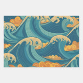 Zee stijl inpakpapier vel (Voorkant)