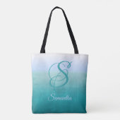 Zee stijlvolle luxe monogram tote bag (Achterkant)