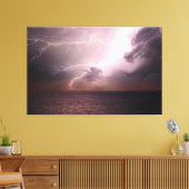 Zee Storm bliksemgolf Canvas Afdruk (Insitu (Woonkamer))