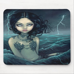 Zee Storm gothic mermaid Mousepad Muismat