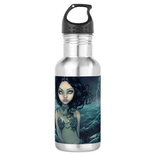 Zee Storm Gothic Mermaid Waterfles (Voorkant)