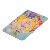 Zee strand Vissen waterverf Magneet (Linkerzijde)