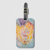 Zee strand waterverf auto lucht zoetstof bagagelabel (Voorkant (verticaal))