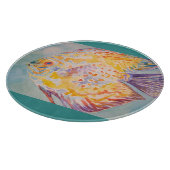 Zee strand waterverf snijplank (Hoek)