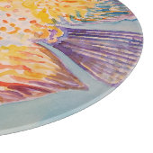 Zee strand waterverf snijplank (Hoek)