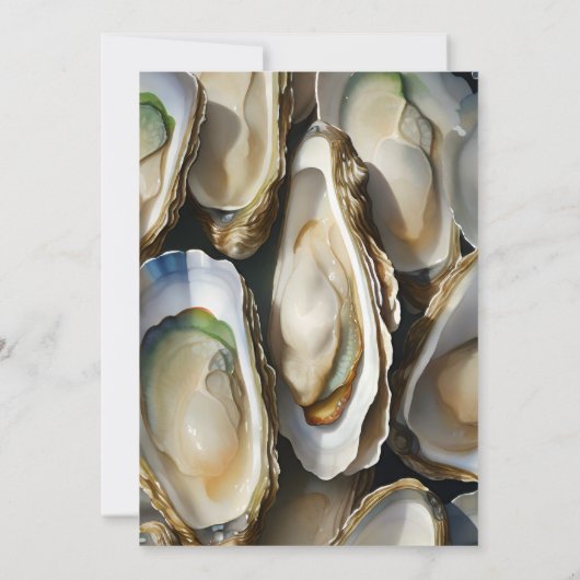 Zee Strand Zeevruchten parel oester gebraden 30e V Kaart (Achterkant)