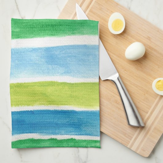 Zee Stripes Art Print Theedoek (Quarter Fold)