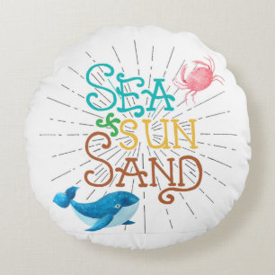 Zee Sun Sand Rond Kussen