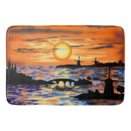 Zee Sunrise Bath Mat Netherlands Landschap