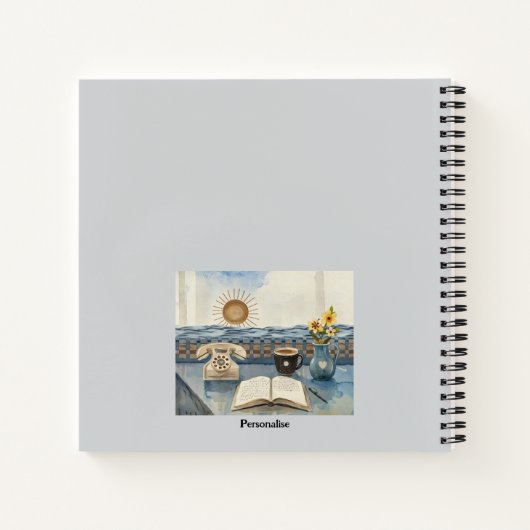 Zee Sunrise Coffee Emerson Quote  tijdschrift Notitieboek (Achterkant)