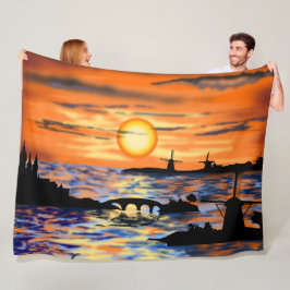 Zee Sunrise Fleece Blanket