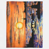 Zee Sunrise Fleece Blanket (Voorkant)
