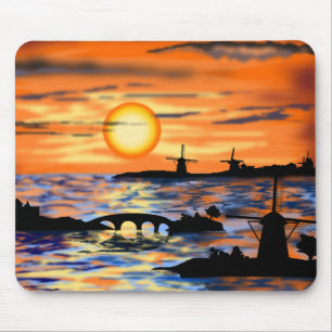 Zee Sunrise Muismat Nederlands landschap
