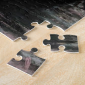 Zee Sunset Boat and Seagull Puzzle Gift Legpuzzel (Zijkant)