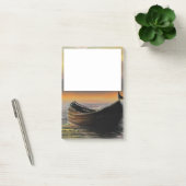 Zee Sunset Boat Post merkt op Post-it® Notes (Kantoor)
