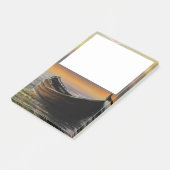 Zee Sunset Boat Post merkt op Post-it® Notes (Schuin)