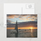 Zee Sunset Briefkaart (Voorkant / Achterkant)