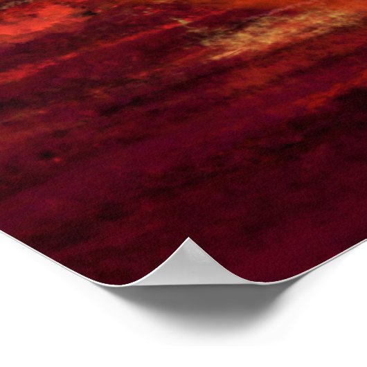 Zee Sunset Dansende Lady - Oorspronkelijke schilde Poster (Hoek)