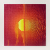 Zee Sunset Jigzaag Puzzle Foto Legpuzzel (Verticaal)