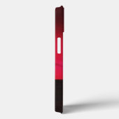 Zee Sunset Love Hear Romantic Black Red Jouw naam Case-Mate iPhone Case (Achterkant / Rechts)