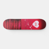 Zee Sunset Love Skateboard Romantic Black Red (Horizontaal)