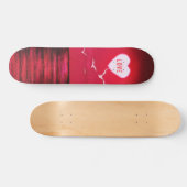 Zee Sunset Love Skateboard Romantic Black Red (Horizontaal)