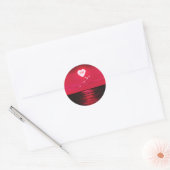 Zee Sunset Love Sticker - Romantic Heart - Red (Envelop)