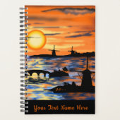 Zee Sunset Planner Aangepaste tekst en jaar (Voorkant)