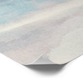 Zee Sunset Triptych - Pastel Waterverven Poster (Hoek)