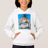 zee sunShine & palmboom op het strand (Voorkant)