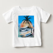 zee sunShine & palmboom op het strand (Voorkant)