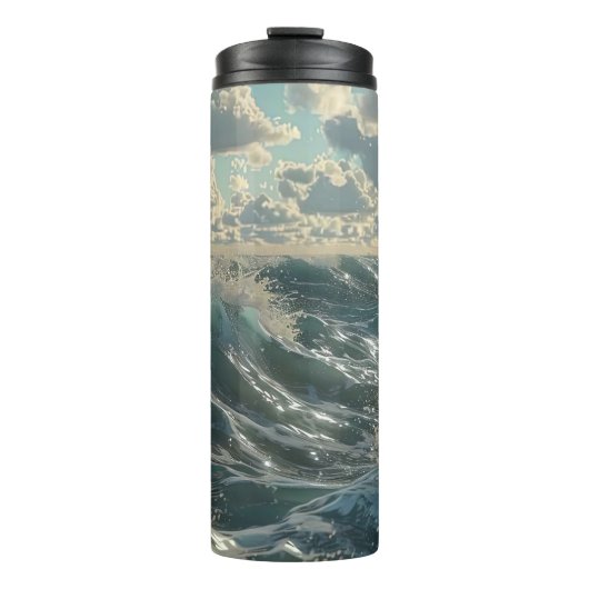 Zee Surges Square Thermosbeker (Voorkant)