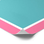 Zee Sweeties Meisje Zeeleven Roze Walvis Kunst Pos Poster (Hoek)