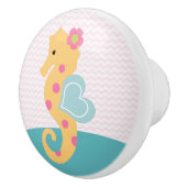 Zee Sweeties Seahorse Nursery Drawer Pull Knob Keramische Knop (Rechts)