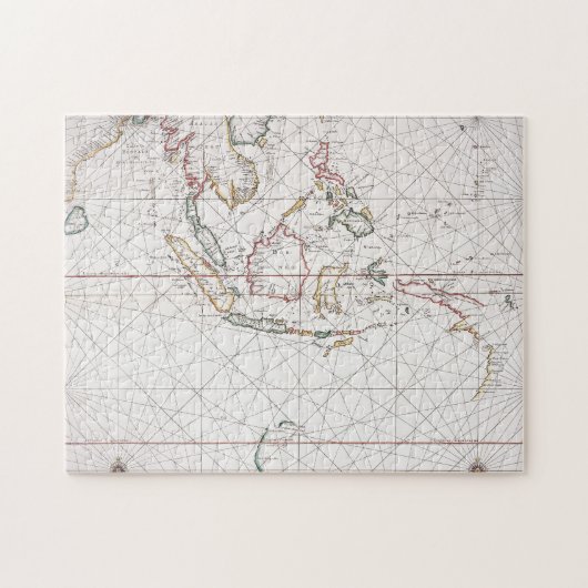 Zee ten oosten van India | Indonesië Legpuzzel (Horizontaal)