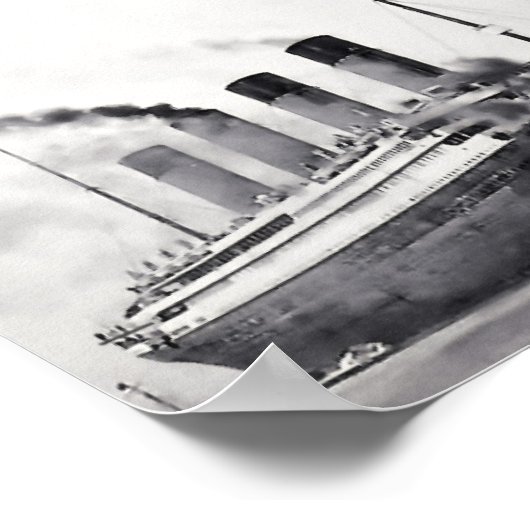 Zee testen beginnen: RMS Titanic Poster (Hoek)