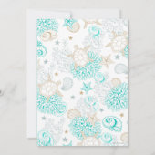 Zee The Love Beach Verlovingsfeest Flat Kaart (Achterkant)