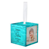 zee thema baby eerste Kerstmis 3 Foto Decoratie (Voorkant hoekig)