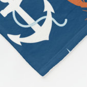 Zee Thema Patroon 1 Fleece Deken (Hoek)