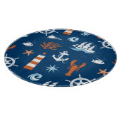 Zee Thema Patroon 1 Snijplank (Hoek)