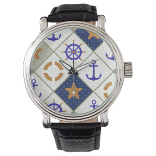 Zee Thema Patroon 2 Horloge