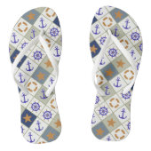 Zee Thema Patroon 2 Teenslippers (Voetbed)