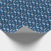 Zee-themapatroon Cadeaupapier (Hoek)