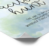 Zee themed - pacifier jachtwedstrijd baby shower poster (Hoek)