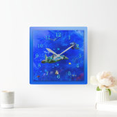 Zee-tortelWIJN OP WATER Vierkante Klok (Huis)