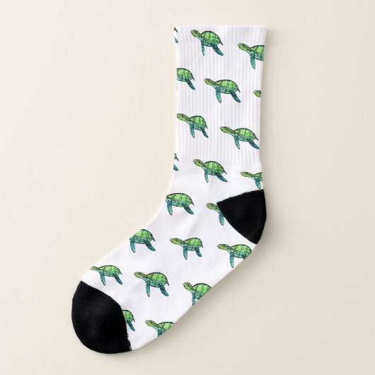 Zee Tortoise Socks Sokken (Links - buitenkant)